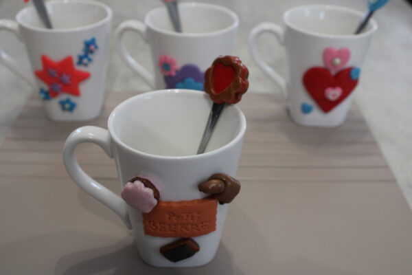 TASSE avec cuillère assortie CHOCOLAT PETIT BEURRE