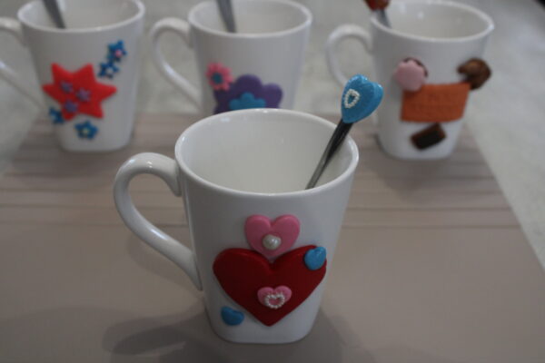 TASSE avec cuillère assortie COEUR