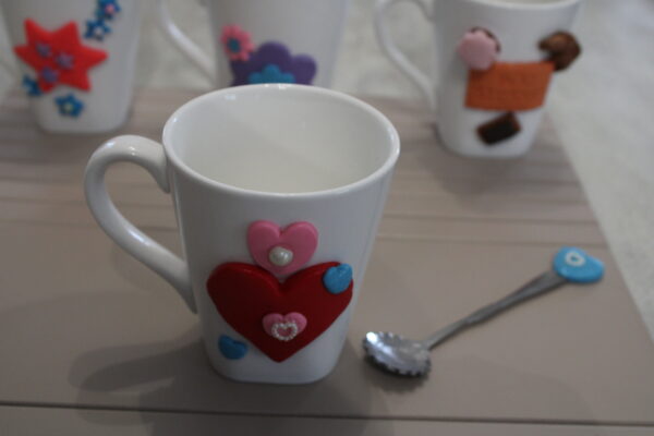 TASSE avec cuillère assortie COEUR – Image 2