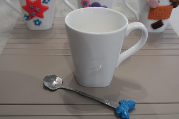 TASSE avec cuillère assortie PAPILLON – Image 3